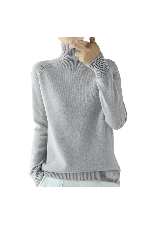 Womens Shirts Women's Fashion R-Neck Long Sleeve Loose Solid Color Blouse Sizes S-XXL