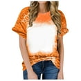thumbnail image 1 of Giftesty Womens Spring Tops Women's Summer Slim Loose Tiedye Crew Neck Short Sleeve T-Shirt, 1 of 5