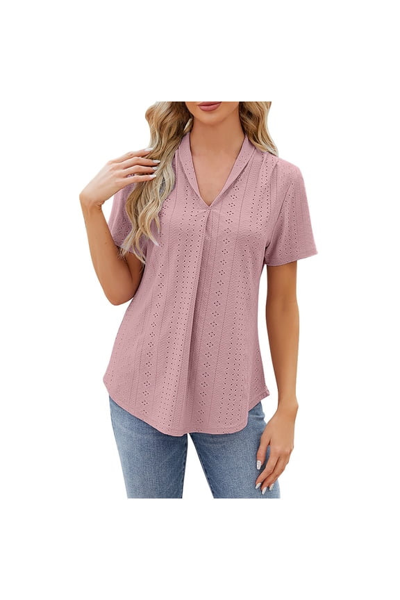 Womens T-Shirts Under $5 Womens Fashion Print Tops Short Sleeve Out Blouse Funny V Neck T-Shirt Tops Tank Top