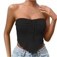 thumbnail image 1 of Giftesty Womens Tops Clearance Fashion Women Sexy Backless Sleeveless Solid Casual Going Out Tops with Bandage, 1 of 7