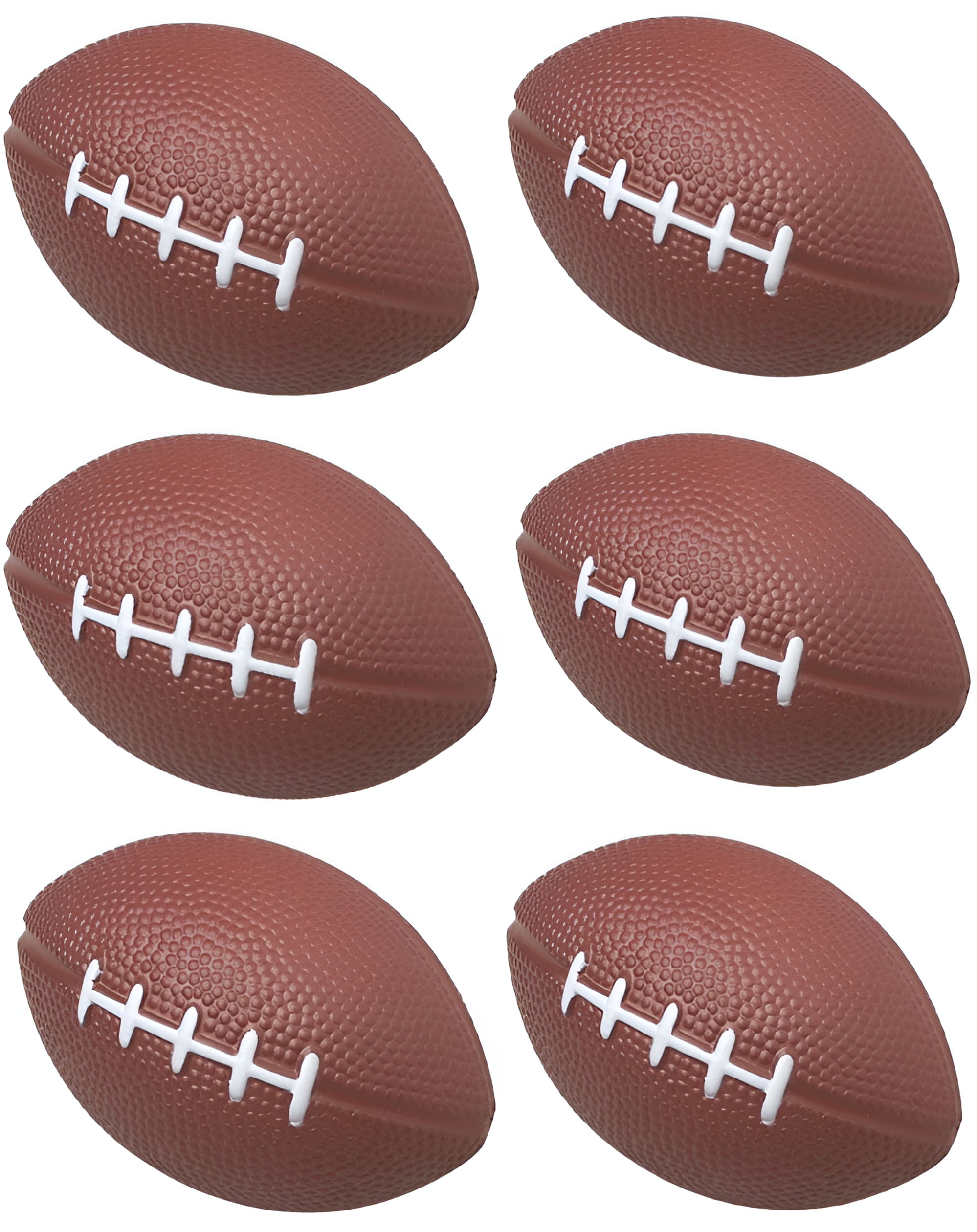 Giftexpress Brown Mini Football Stress Balls Party Favors, 12 Count