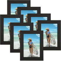 10 Pack Silver 4x6 Picture Frame with Mat or 5x7 without Mat for Wall and  Tabletop