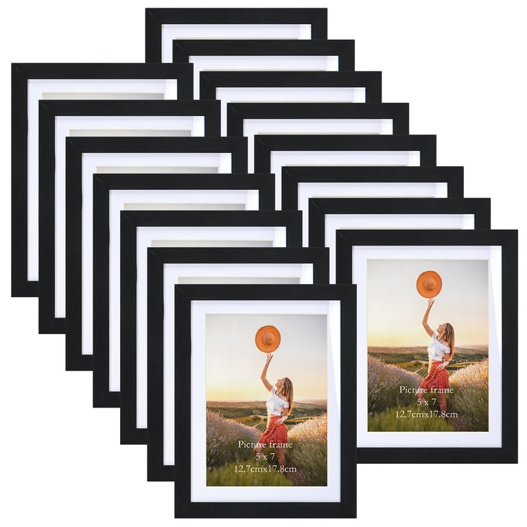 Giftgarden 6x8 Picture Frames Black Photo Frame 6 x 8 for Wall or Tabletop  Display, Set of 6