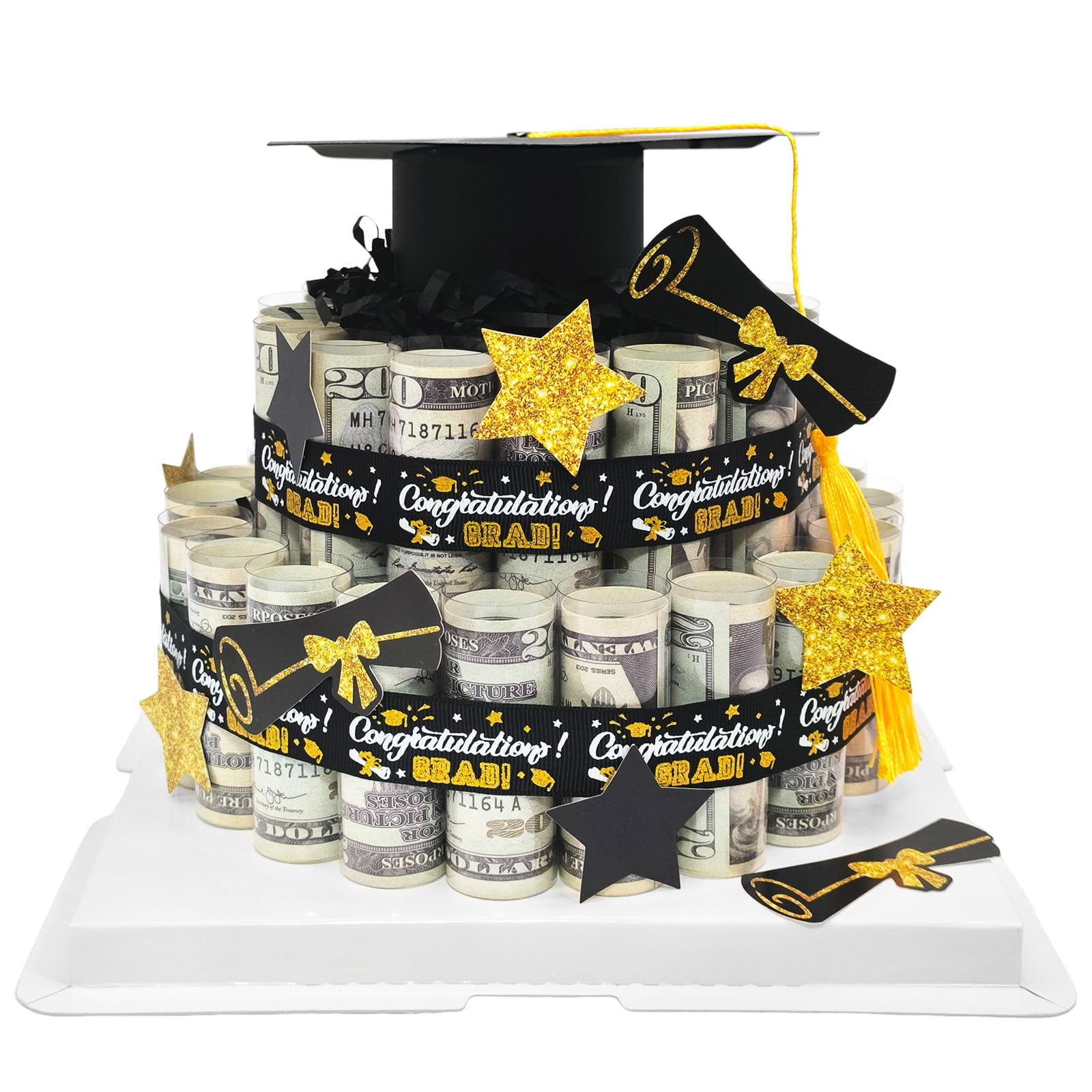 Gifting Cash Gift Boxes,Graduation MMF7 Money Gift Box,2 Tier Money