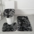 thumbnail image 1 of Gifting & More Matoen Bathroom Rug Sets 3 Piece, Non Slip Contour Mat toilet Lid Cover and Bath Rug Mats Shower Mats for Bathroom Tub toilet, 1 of 3