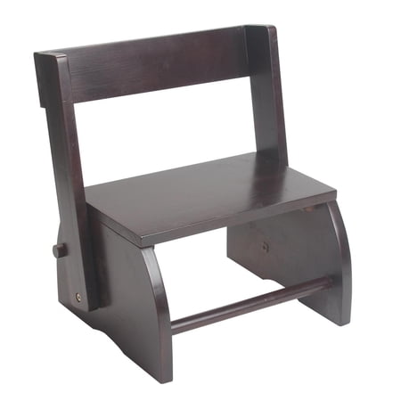 Giftmark 1615E Large Childrens Flip Stool Espresso