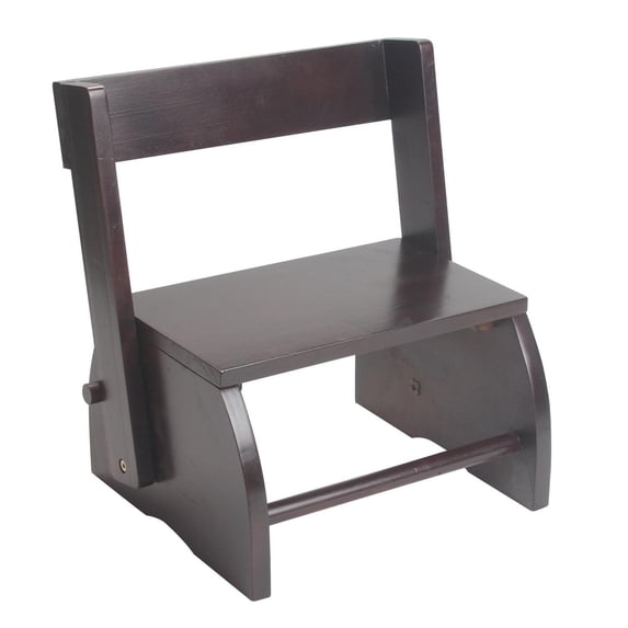 Giftmark 1615E Large Childrens Flip Stool Espresso