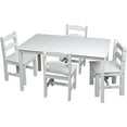 thumbnail image 1 of Giftmark 3009W White Rectangle Square table with 4 Chairs, 1 of 8