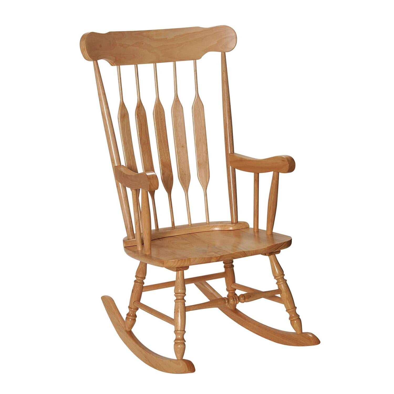 Natural Wood Classic Solid Wooden Rocking Chair
