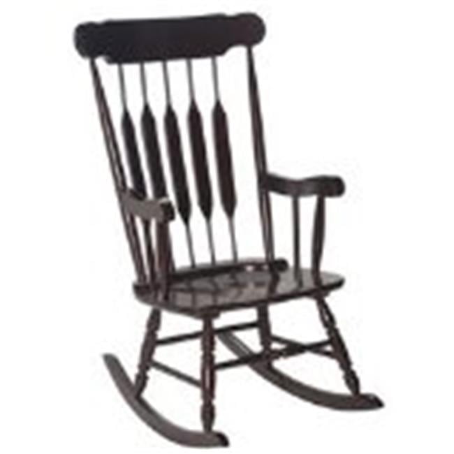 White Solid Wood Adult Rocking Chair