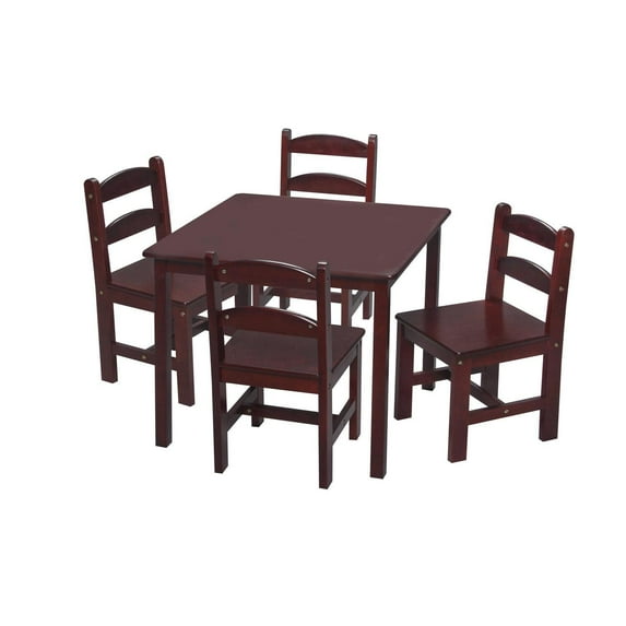 Gift Mark Cherry Square Table with 4 Chairs