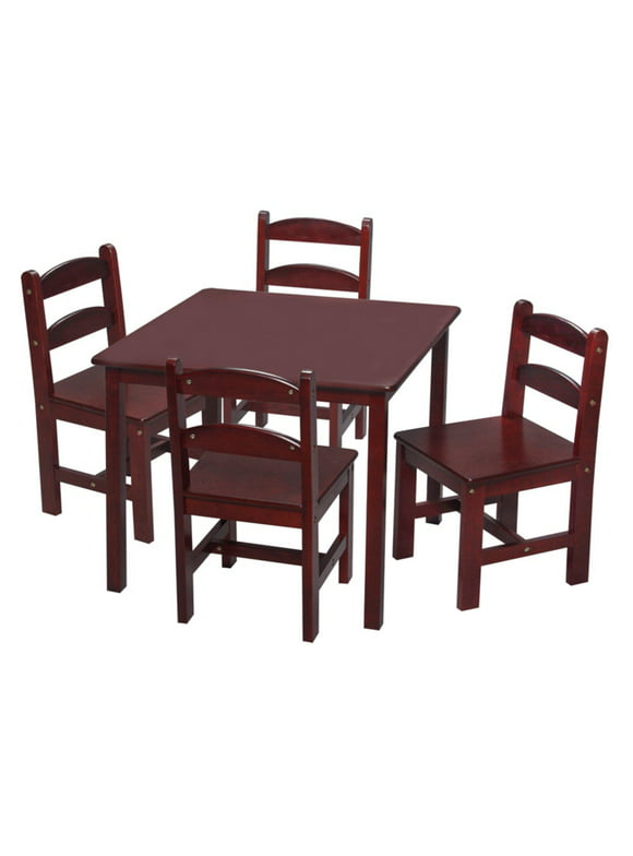 Giftmark  Cherry Square Table with 4 Chairs
