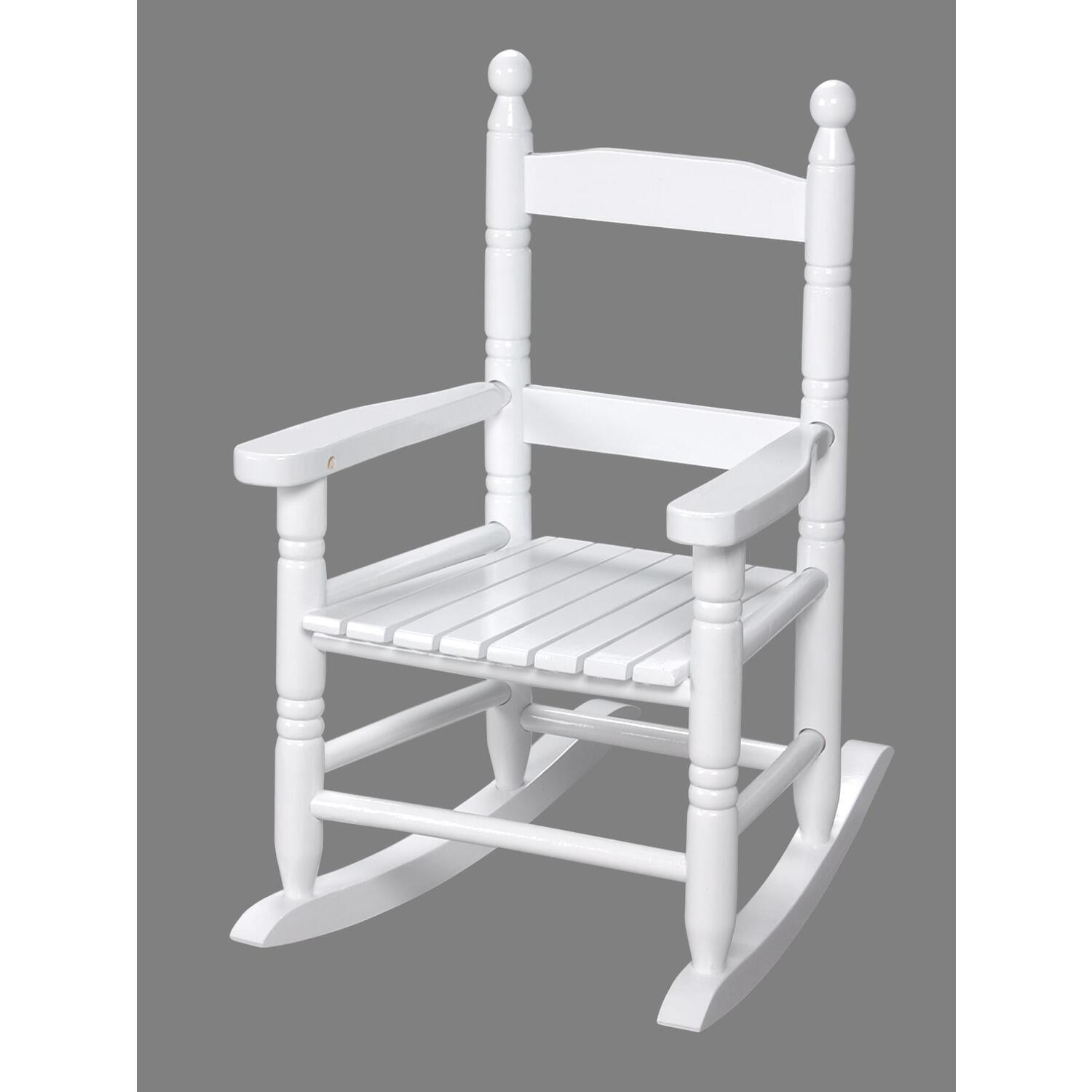 Gift Mark Childs Double Slat Back Rocking Chair White - Walmart.com