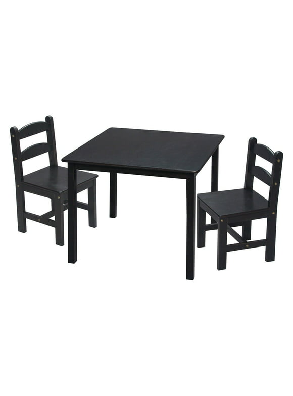 Giftmark  Childrens Square Table with 2 Matching Chairs - Espresso
