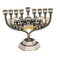 thumbnail image 1 of Giftmark M-695 Menorah with Crystal Accents of Old Jerusalem - Gray & White, 1 of 1