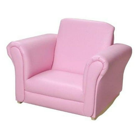Upholstered Rocking Chair-Color:Pink