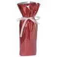thumbnail image 1 of Giftmate 21095 Wine Bottle Drawstring Gift Bags, Diamond Red, 1 of 1