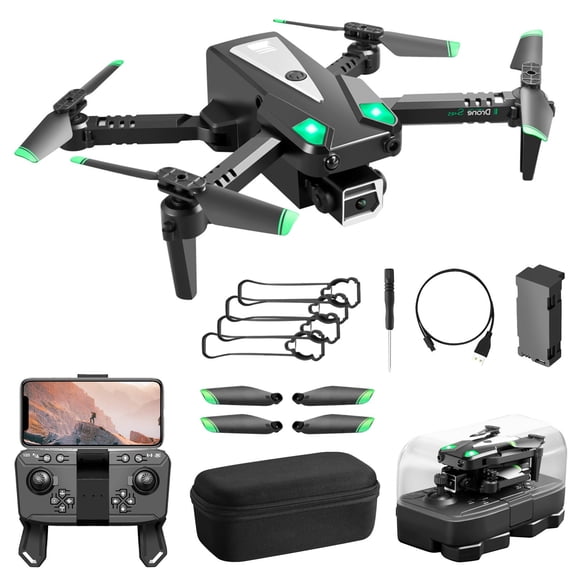 Gifts for 11 Year Old Boy, Drone with Dual 1080P HD FPV Camera Remote Control Toys Gifts for Boys Girls with Altitude Hold Headless Mode Start Speed Adjustment, A, One Size