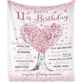 thumbnail image 1 of Gifts for 11 Year Old Girls Blanket 60"X50", Birthday Gifts for 11 Year Old Girls, 11 Year Old Girl Birthday Gifts, 11 Year Old Girl Gifts Ideas, Gift for 11 Year Old Girl, 11th Birthday Gifts, 1 of 6