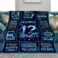thumbnail image 1 of Gifts for 12 Year Old Boy, 12 Year Old Boy Birthday Gifts, 12 Year Old Boy Gifts, 12th Birthday Boy Gifts, Birthday Gifts for 12 Year Old Boy Throw Blanket 50"X60", 1 of 6