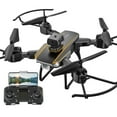 thumbnail image 1 of Gifts for 12 Year Old Boy - Drone with Dual 4K HD FPV Camera Remote Control Toys Gifts for Boys Girls with Altitude Hold Headless Mode Start Speed Adjustment Gray, Black, One Size, 1 of 9