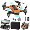 thumbnail image 1 of Gifts for 12 Year Old Boys, Drone with 1080P HD FPV Camera Remote Control Toys Gifts for Boys Girls with Altitude Hold Headless Mode Start Speed Adjustment, Orange, One Size, 1 of 9