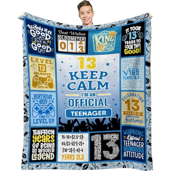 Gifts for 13 Year Old Boy, 13 Year Old Boy Birthday Gifts, Birthday Gifts for 13 Year Old Boy, 13 Year Old Boy Gift Ideas, Coolest Gifts for 13 Year Old Boy Throw Blanket