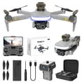 thumbnail image 1 of YUTK Drones For Kids Wifi Fpv Drone With 4K Hd Esc Camera Altitude Hold Mode Foldable Rc Drone Quadcopter Circle Fly, Route Fly, Altitude Hold, Headless Mode In Clearance Gray Free Size, 1 of 9