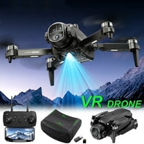 Gifts for 13 Year Old Boys, FPV Brushless Drone with VR Glasses Drones 2.4G Rc Quadcopter Altitude Hold Obstacle Avoidance for Kids Adults, Black, One Size