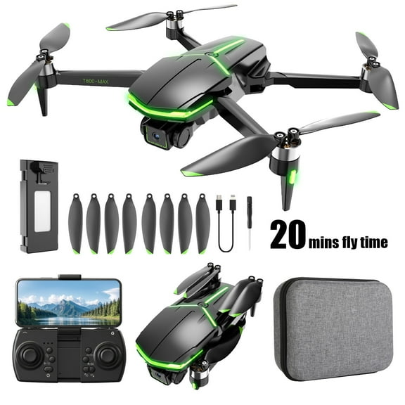 Gifts for 16 Year Old Boys,Brushless Motor Drone With 4K Camera 2.4G WIFI FPV RC Quadcopter With Headless Mode Follow Me Altitude Hold Obstacle Avoidance 20 Min Continuous Flight