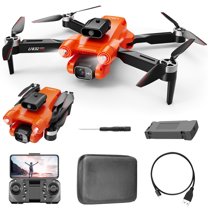 Gifts for 16 Year Old Boys,Drone with 4K Camera for Adults, Rc Quadcopter with Auto Return, Follow Me, Brushless Motor, Fly, Route Fly, Altitude Hold, Headless Mode,Orange