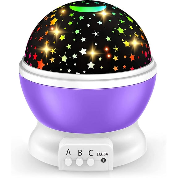 Gifts for 2-12 Year Old Kids: Rotating Starlight Projector Night Light for Girls Toys Christmas Stocking Stuffers for 3-11 yr Girls Romantic Toy Gift for Age 4-10 Boys Toys