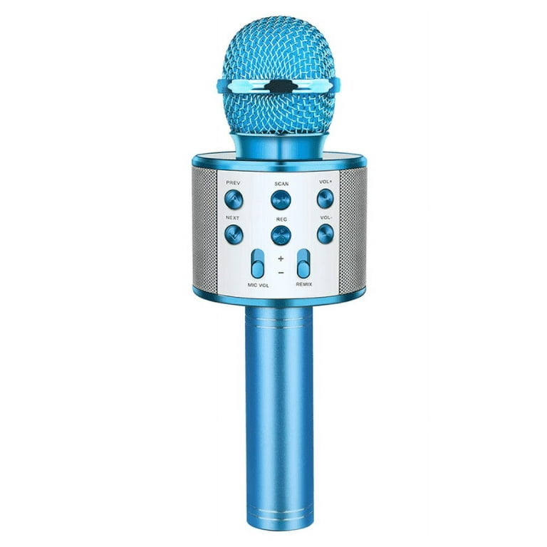 Gifts for 3-12 Year Old Girls, Karaoke Microphone Party Favor Micro  Bluetooth Toys for Girls Age 3-12 Wireless Microphone for Karaoke Birthday  Gifts for Girls Age 3-12 Karaoke Mic Purple （Blue） 