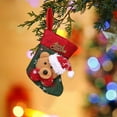 thumbnail image 1 of Gifts Under $5 Boovnll Christmas Stockings 5 Inch Cute Mini Christmas Stocking Personalized Christmas Tree Ornaments Hanging Stocking Party Decor Gifts Bags, Christmas Decorations, 1 of 6