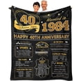thumbnail image 1 of Gifts for 50th Wedding Anniversary Throw Blanket 60x50 Inch, 50th Anniversary Golden Wedding Gifts for Couple/Parents/Husband/Wife, 50 Years Anniversary Decorations, 50 Years of Marriage Gifts, 1 of 5