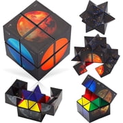 Gifts for 6-7-8-9-10 Year Old Boys Girls Fidget Cube-Games for Kids Girls Age 6-13 Magic-Cube Novelty Toys for 7-14 Year Old Teen Boys Christmas Easter Gifts Stress Relief Travel Game for Kid Adults