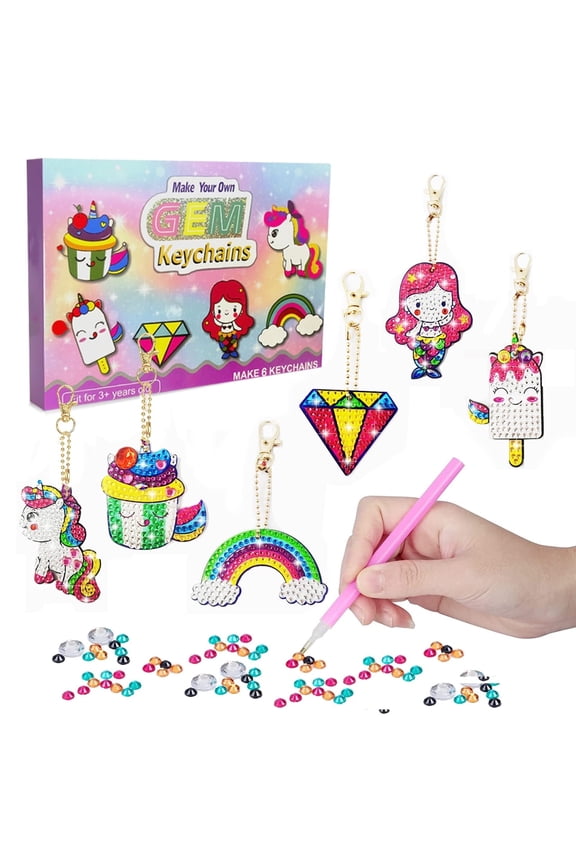 Gifts for 6 7 8 9 10 Year Old Girls:Toys for 7-12 Year Olds Girls Craft Kits for Kids,Presents for 6-10 Year Old Girls Diamond Art for Kids Birthday Presents Diamond Painting Mosaic Kits for Children