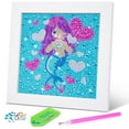 thumbnail image 1 of Gifts for 7 8 9 10 11 Year Old Girls: Art and Craft Kits for Kids 8-12 Birthday Gifts Toys for Girls Age 6-12 Mermaid Diamond Painting Kits for Children Dotz Paint by Number Supplies Present, 1 of 8