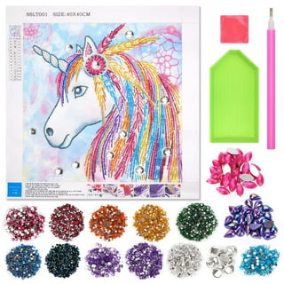 Dream Fun Unicorn Gifts for Girls Age 5 6 7 8 Arts and Crafts Painting Toys  for 4-8 Year Olds Kids 5D Diamond Stickers Toy for 6-12 Year Old Girls