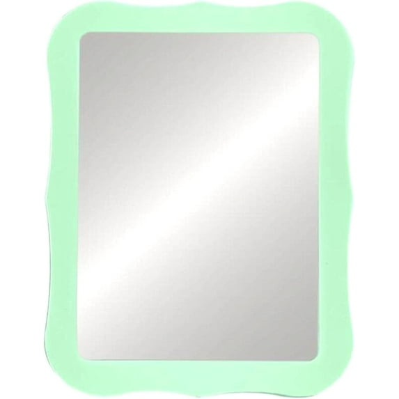 Gifts for Back to School Season,White Magnetic Locker Mirror - 5" x 7" Magnet Mirror for School, Bathroom, Workshop, Office,Small Mirrors for School Locker