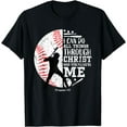 thumbnail image 1 of Gifts Baseball Players Teens Boys Kids Christian Bible Verse T-Shirt, 1 of 4