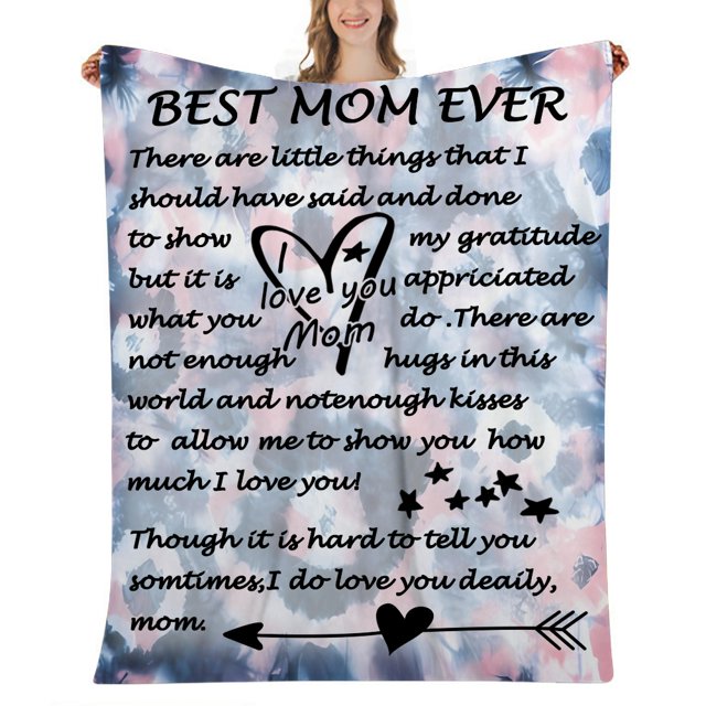 Gifts for Bonus Mom Blanket for Mom Gifts Mother Blankets Throws from Daughter and Son or Family
