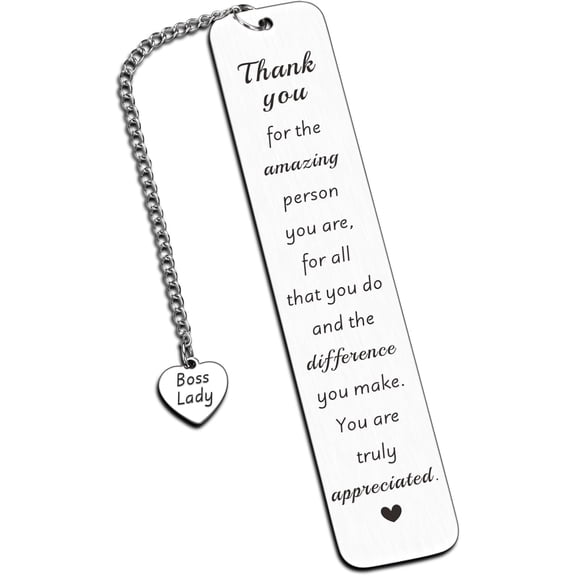 Gifts for Bosses Day Female Boss Lady Gift for Women, Work Besite Gift for Women, Boss Bookmark Coworkers Leaving Farewell for Bosses Supervisor Thank You Appreciation Welcome Back New Job Gifts