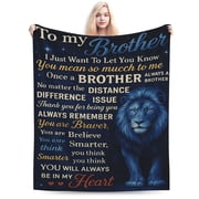 Gifts for Brother - Big Brother Gift Blanket - Birthday Gifts for Brother - Gift for Brother from Sister Brother- Funny Brother Presents - Cool Little Brothers Graduation Gi 80x60