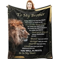 Gifts for Brother Blanket Gifts from Sister to Brother Birthday Gifts for Men Birthday Gifts for Brother Gifts from Sister for Brother Lion Blanket Gift for Brother 60"x50"