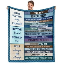 Gifts for Brother, Brother Gifts Blanket 50"x60", Brother Birthday Gifts, Brother Gifts from Sister, Gifts for Brother from Brother Ultra-Soft Warm Flannel Throw Blanket for Bed Sofa
