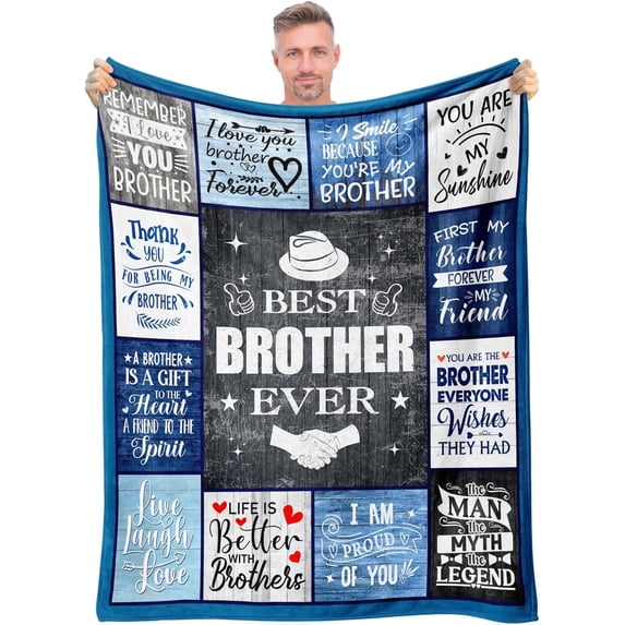 Gifts for Brother, Brother Gifts from Sister, Brother Birthday Gifts for Brother Adult, Brother Gifts for Christmas Birthday, Big Brother Gifts, Funny Brother Blanket 50"x60" Gifts Ideas