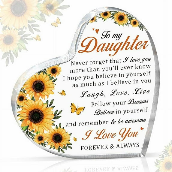 Gifts for Brother, Brother Gifts from Sister, Encouraging Acrylic Keepsake 3.9 x 3.9inch, Fathers Day Birthday Gifts for Brother Adult, Best Christmas Gifts for Brother from Sister