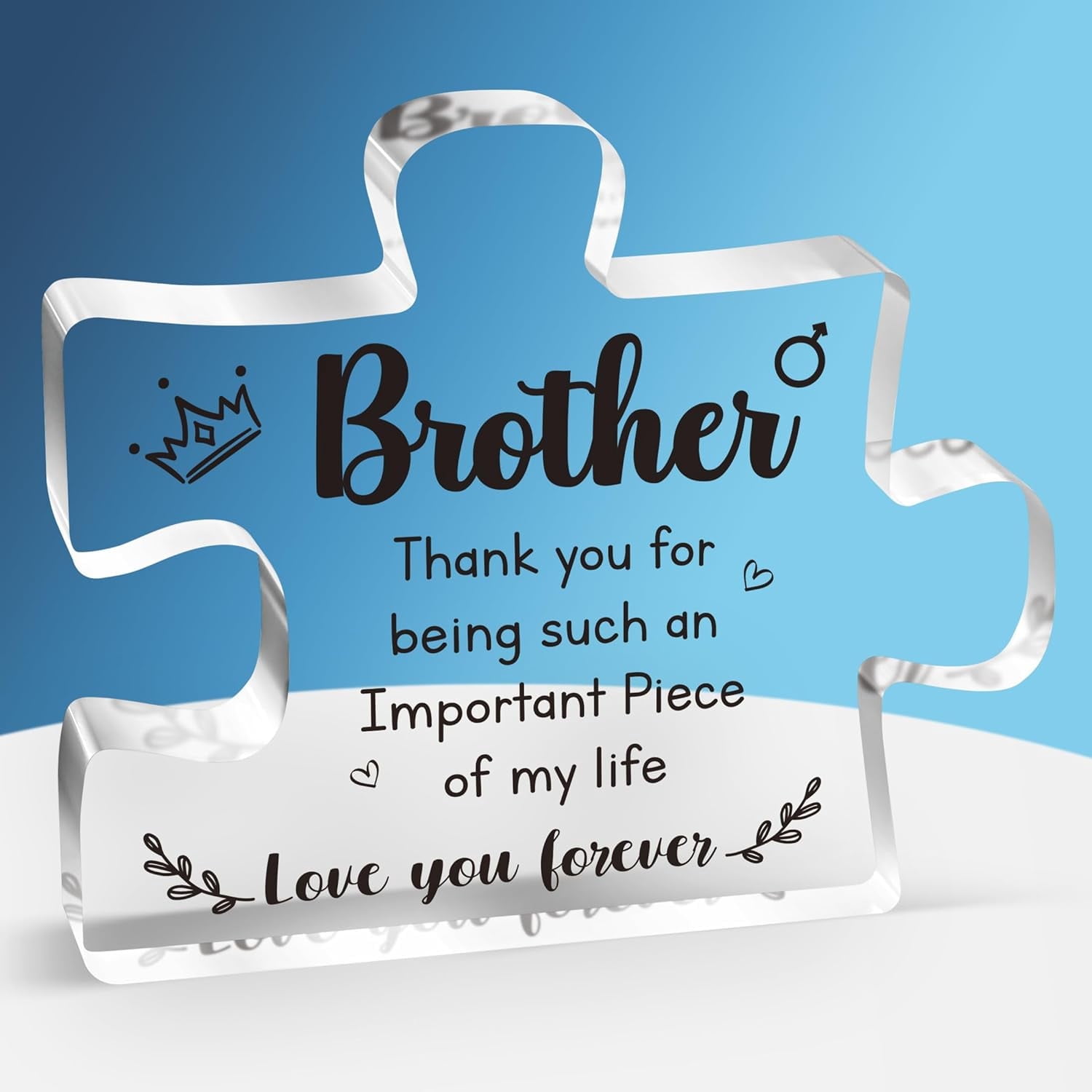Acrylic Desk Sign For Sister - 4x4 Inch Inspirational Quote Decor, Gift For Sister Birthday, Thanksgiving, Christmas - View #9