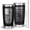 thumbnail image 1 of Gifts For Brother From Sister,Brother-20oz Tumbler With Handle & Straw Lid-Birthday,Christmas,Thanksgiving Gifts For Brother-Funny Brother Gifts-Brother Mug Coffee Cup, 1 of 5